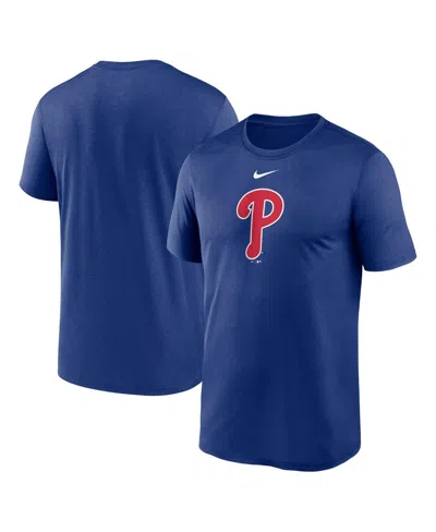 NIKE MEN'S NIKE ROYAL PHILADELPHIA PHILLIES LEGEND FUSE LARGE LOGO PERFORMANCE T-SHIRT
