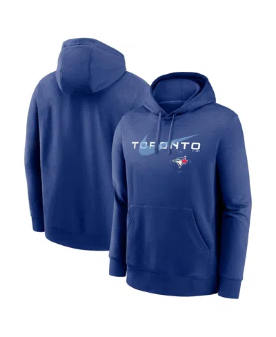 NIKE MEN'S NIKE ROYAL TORONTO BLUE JAYS SWOOSH NEIGHBORHOOD PULLOVER HOODIE