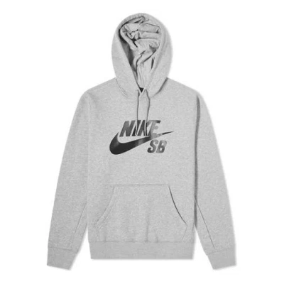 NIKE Men's Nike SB logo Printing Pullover Gray
