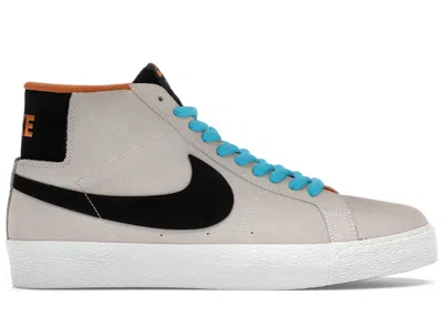 NIKE MEN'S NIKE SB ZOOM BLAZER MID OLYMPIC SAFARI SNEAKERS IN PHANTOM/BLACK MONARCH/SUMMIT WHITE