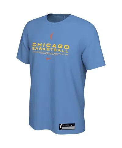 NIKE MEN'S NIKE SKY BLUE CHICAGO SKY ON COURT LEGEND ESSENTIAL PRACTICE T-SHIRT