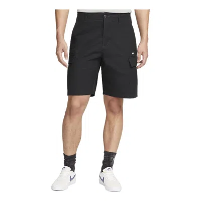 NIKE Men's Nike Solid Color Button Cargo Shorts Black