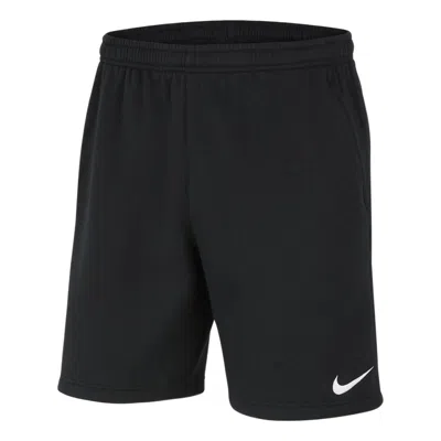 NIKE Men's Nike Solid Color Casual Fleece Sports Black Shorts
