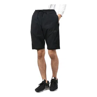 NIKE Men's Nike Solid Color Logo Drawstring Shorts Black
