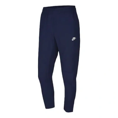 NIKE Men's Nike Solid Color Running Breathable Knit Sports Pants/Trousers/Joggers Deep Navy Blue