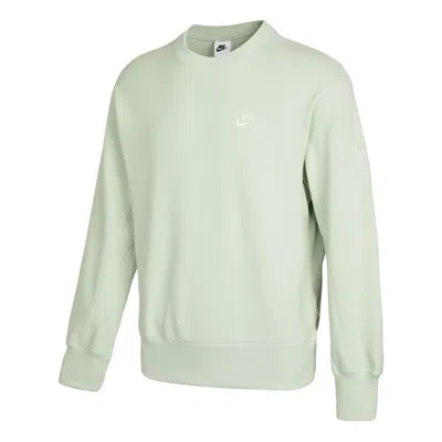 NIKE Men's Nike Sportswear Logo Casual Sports Round Neck Pullover Light Green