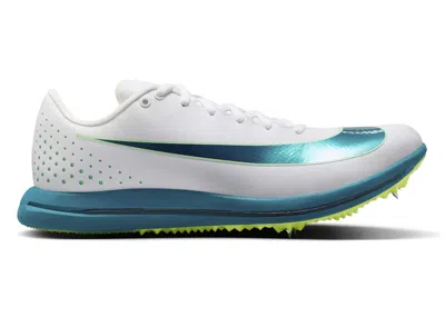 NIKE MEN'S NIKE TRIPLE JUMP ELITE 3 BRIGHT SPRUCE SNEAKERS IN WHITE/ELECTRIC ALGAE/VAPOR GREEN