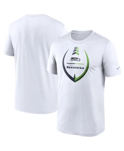 NIKE MEN'S NIKE WHITE SEATTLE SEAHAWKS ICON LEGEND PERFORMANCE T-SHIRT