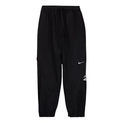NIKE Men's Nike x ACRONYM Crossover Logo Printing Sports Pants/Trousers/Joggers Asia Edition Black