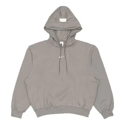 NIKE Men's Nike x Fear of God Crossover Fleece Stay Warm Gray Pullover