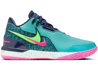 NIKE MEN'S NIKE ZOOM LEBRON NXXT GEN AMPD EP SOUTH BEACH (SOLID OUTSOLE) SNEAKERS IN DUSTY CACTUS/GREEN S
