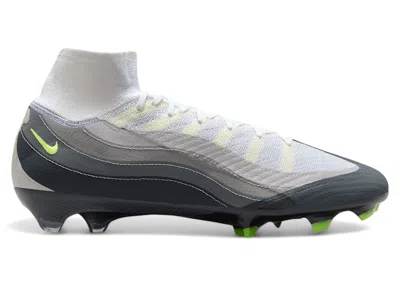 NIKE MEN'S NIKE ZOOM MERCURIAL SUPERFLY 10 ELITE SE FG AIR MAX 95 NEON SNEAKERS IN BLACK/NEON YELLOW/ANTH