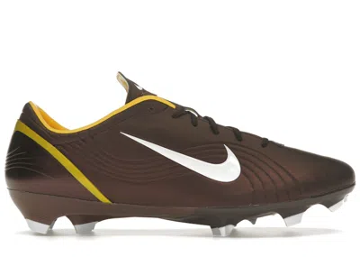 NIKE MEN'S NIKE ZOOM MERCURIAL VAPOR 1 RGN SE FG SNEAKERS IN DARK CINDER/MAIZE