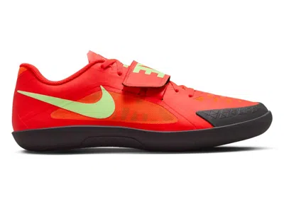 NIKE MEN'S NIKE ZOOM RIVAL SD 2 WASHED CORAL SNEAKERS IN BRIGHT CRIMSON/LIME BLAST/HYPER ORANGE