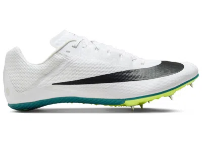 NIKE MEN'S NIKE ZOOM RIVAL SPRINT BLACK SNEAKERS IN WHITE/BRIGHT SPRUCE/VAPOR GREEN