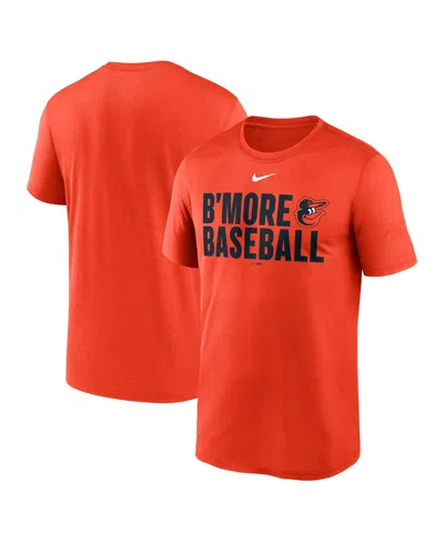 NIKE MEN'S ORANGE BALTIMORE ORIOLES LOCAL LEGEND PERFORMANCE T-SHIRT