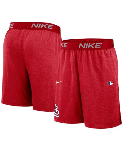 NIKE MEN'S RED ST. LOUIS CARDINALS AUTHENTIC COLLECTION PERFORMANCE KNIT SHORTS