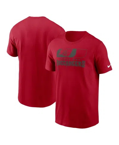NIKE MEN'S RED TAMPA BAY BUCCANEERS AIR ESSENTIAL T-SHIRT