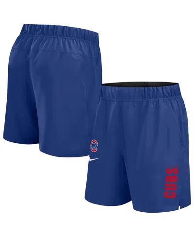 NIKE MEN'S ROYAL CHICAGO CUBS WOVEN VICTORY PERFORMANCE SHORTS