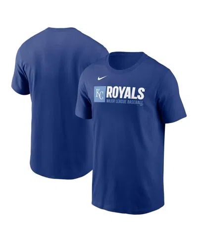 NIKE MEN'S ROYAL KANSAS CITY ROYALS TEAM BLOCK T-SHIRT