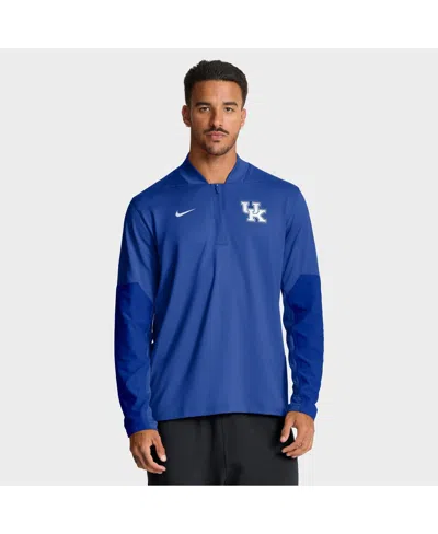 NIKE MEN'S ROYAL KENTUCKY WILDCATS ONE GOAL PERFORMANCE HALF-ZIP PULLOVER SWEATSHIRT