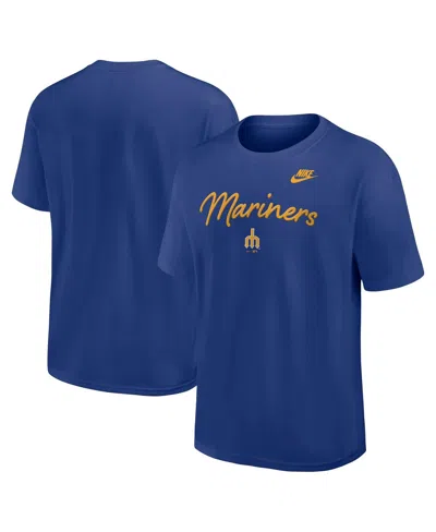 NIKE MEN'S ROYAL SEATTLE MARINERS COOPERSTOWN MAX90 T-SHIRT