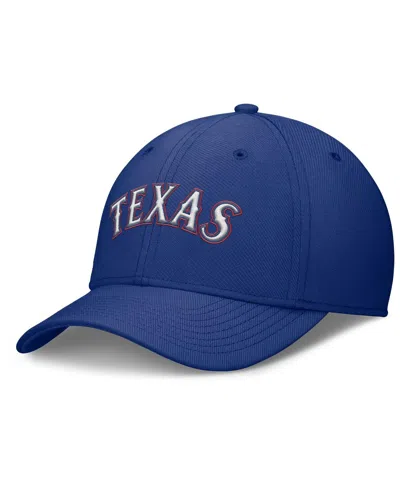 NIKE MEN'S ROYAL TEXAS RANGERS RISE PERFORMANCE FLEX HAT