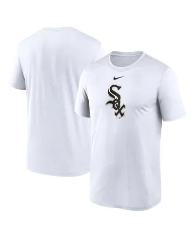 NIKE MEN'S WHITE CHICAGO WHITE SOX LEGEND FUSE LARGE LOGO PERFORMANCE T-SHIRT