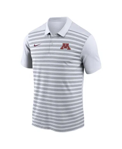 NIKE MEN'S WHITE MINNESOTA GOLDEN GOPHERS 2024 EARLY SEASON COACHES SIDELINE POLO