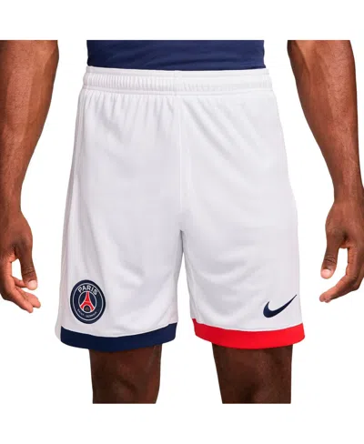 NIKE MEN'S WHITE PARIS SAINT-GERMAIN AWAY 2024/25 STADIUM SHORTS