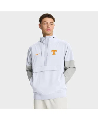 NIKE MEN'S WHITE TENNESSEE VOLUNTEERS ANORAK HALF-ZIP HOODIE JACKET