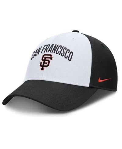 NIKE MEN'S WHITE/BLACK SAN FRANCISCO GIANTS CLUB PERFORMANCE ADJUSTABLE HAT