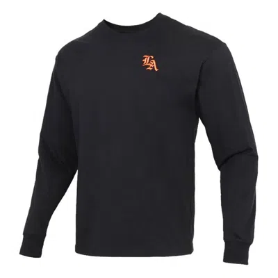 NIKE Nike MENS LeBron Casual Sports Embroidered Crew-neck Long Sleeve Black