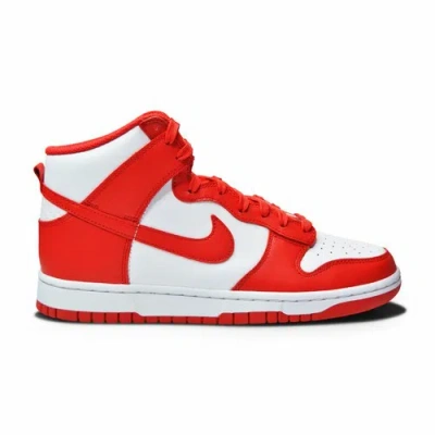 NIKE MENS NIKE DUNK HIGH RETRO - DD1399 106 - WHITE UNIVERSITY RED