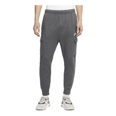 NIKE Nike MENS Sportswear Club French Terry Overall Ankle Banded Sports Pants Grey Gray