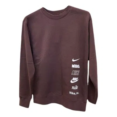 NIKE Nike Multi Logo Crew Neck Sweatshirt 'Tan'