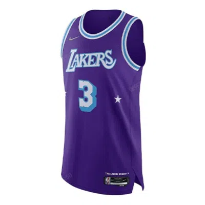 NIKE Nike NBA Anthony Davis Los Angeles Lakers 2022/23 City Edition Jersey #3