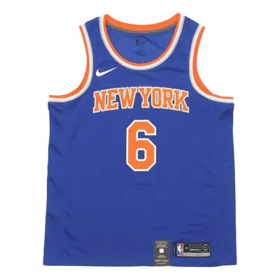 NIKE Nike NBA Basketball Icon Edition Swingman Jersey New York Knicks SW Fan Edition 6 Blue