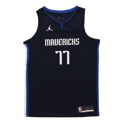 NIKE Nike NBA Basketball Jersey SW Fan Edition 20-21 Season Dallas Mavericks Doncic No. 77 Navy Blue Dark