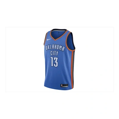 NIKE Nike NBA Basketball Jersey SW Fan Edition Oklahoma City Thunder Paul George No. 13 Blue