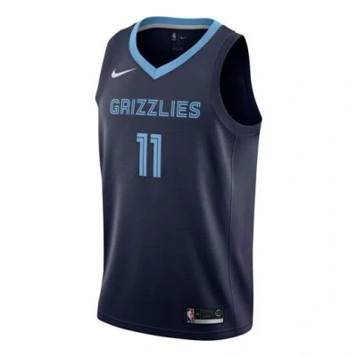 NIKE Nike NBA Casual Sports Basketball Vest SW Fan Edition Memphis Gray Memphis Grizzlies 11 Navy Blue