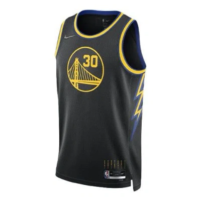 NIKE Nike NBA City Edition 75 Anniversary Basketball Jersey 'Black Yellow'