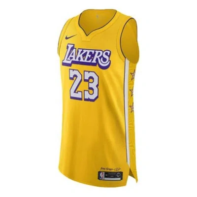 NIKE Nike NBA City limited Jersey AU Player Edition 2019-2020 Los Angeles Lakers LeBron James Yellow