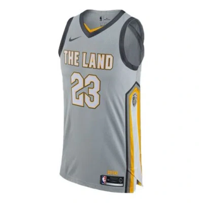 NIKE Nike Nba Cleveland Cavaliers Lebron James City Edition Authentic Jersey Au Gray