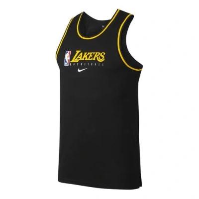 NIKE Nike NBA DRI-FIT Los Angeles Lakers Sports Basketball Jersey/Vest Black
