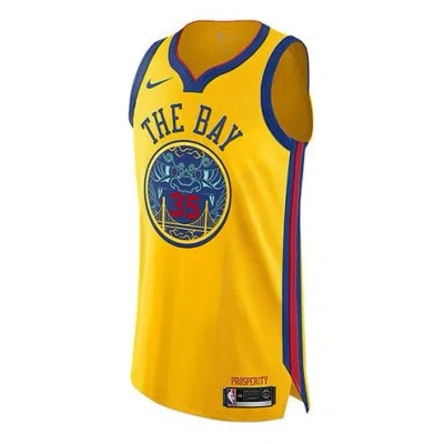 NIKE Nike NBA Golden State Warriors Kevin Durant City Version Durant AU Jersey Yellow