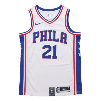 NIKE Nike NBA Jersey Basketball SW Fan Edition Philadelphia 76ers 21 Home White