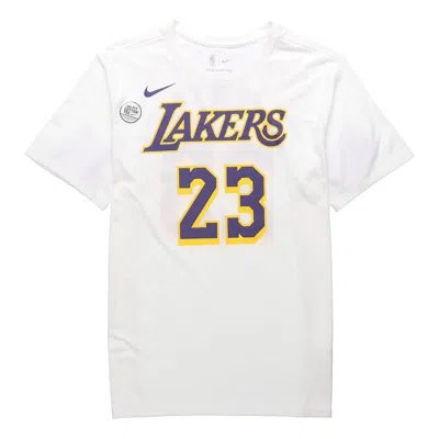 NIKE Nike NBA Jersey Short Sleeve limited Lakers LeBron James 23 Asia Edition White