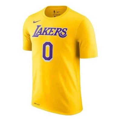 NIKE Nike NBA Kuzma lakers Team limited Jersey Short Sleeve Yellow