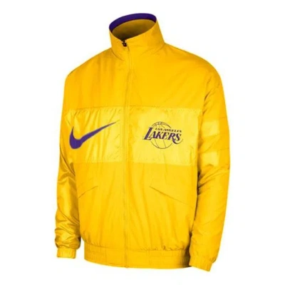 NIKE Nike NBA Lakers Courtside Jacket 'Yellow'